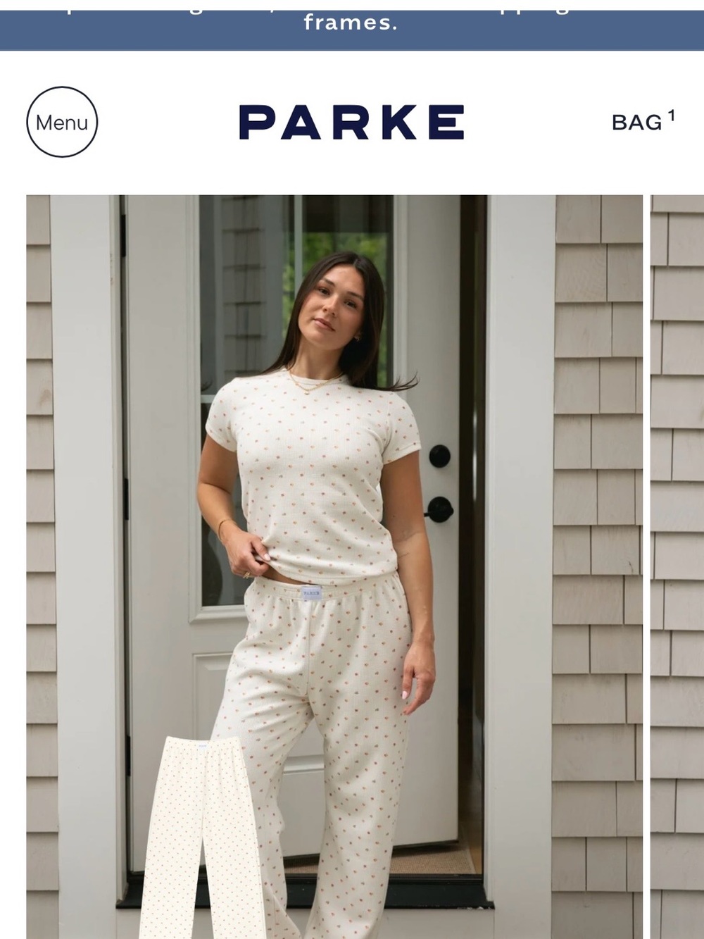 Parke Waffle Boxer Pants - Sunset Floral (Parke x Maggie and Emma MacDonald) - Picture 2 of 4
